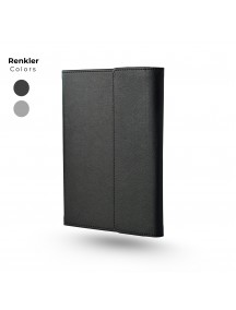 4 Patlı Mıknatıslı Termo Deri 13x21 cm Tarihsiz Çizgili Promosyon Ajanda Defter